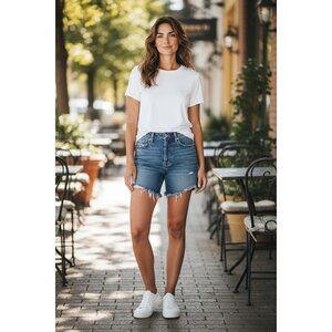 MOUSSY VINTAGE Nashville Women Blue Shorts 28